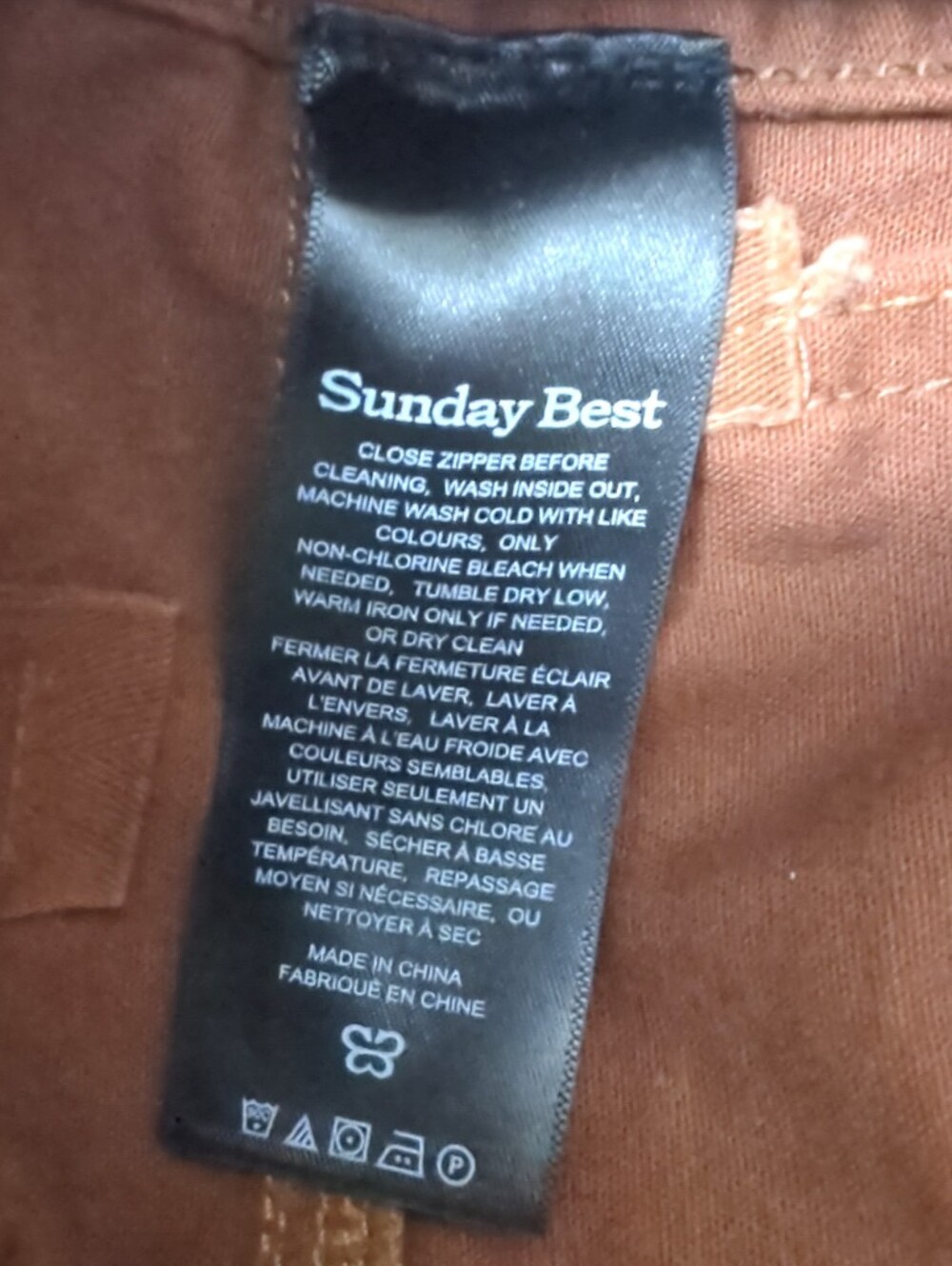 NWT Aritzia Sunday Best Oscar Cargo Pants Brown Utility Carpenter 90s Size 4 - Picture 8 of 8